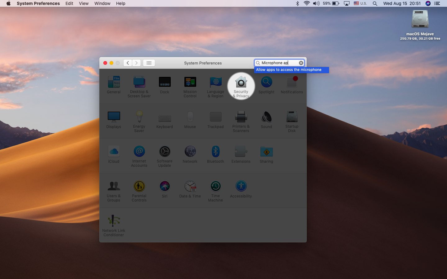 modify mic in skype for mac